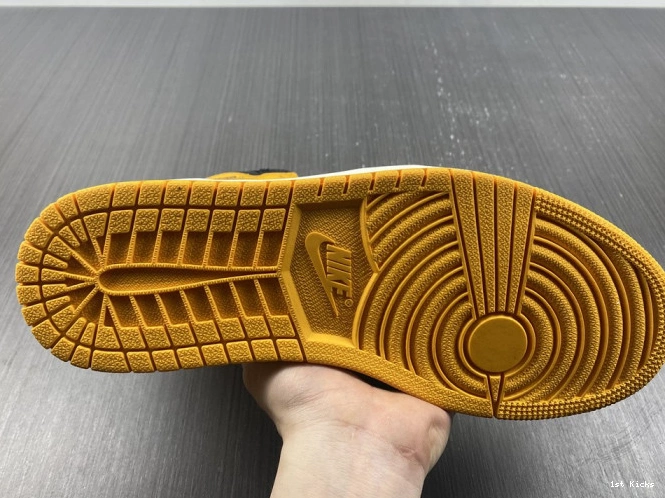 Yellow 1 Air 555088-711 High Toe OG Jordan 0822
